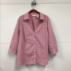 Women’s 3/4 Sleeve Button Down Blouse